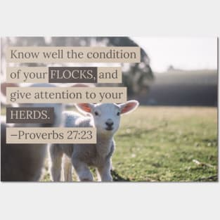7Sparrows Proverbs 27:23 Flocks Posters and Art